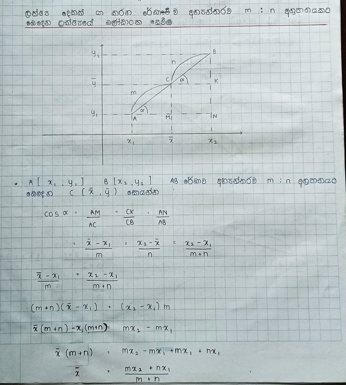 ඛණ්ඩාංක ජ්‍යාමිතිය | THEORY NOTE