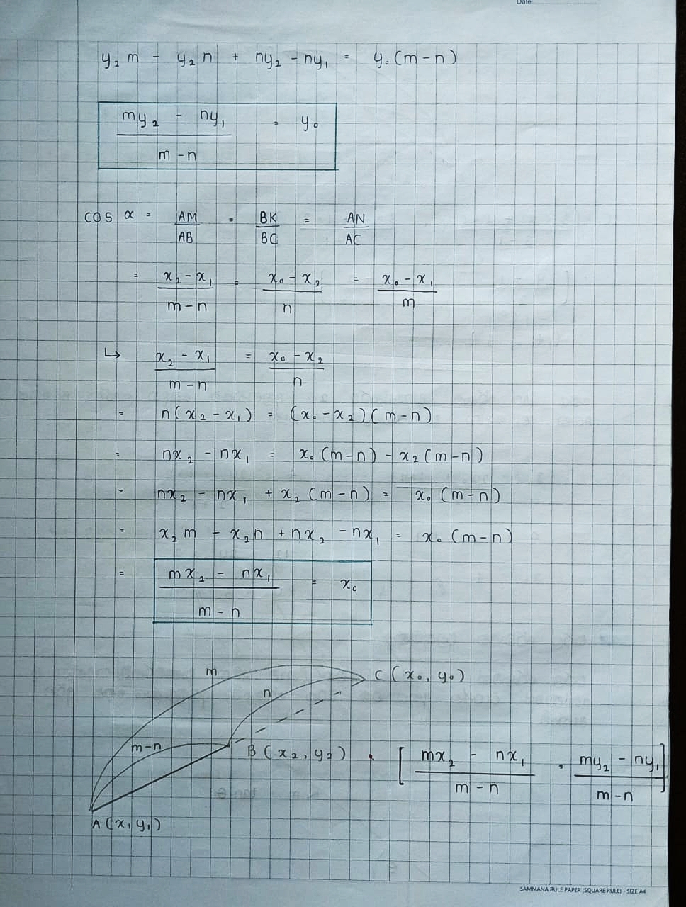 ඛණ්ඩාංක ජ්‍යාමිතිය | THEORY NOTE