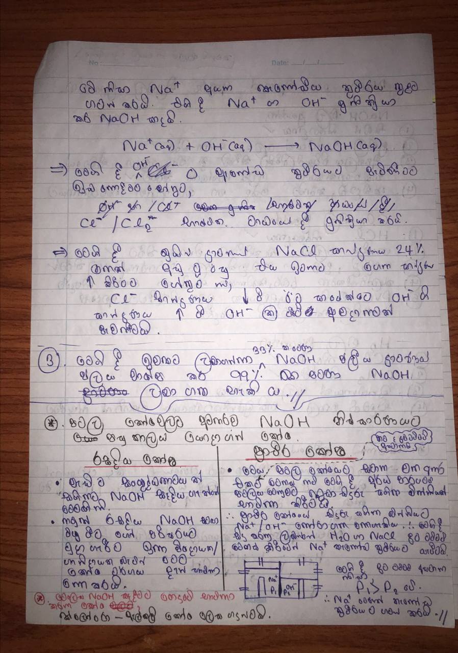 කෝස්ටික් සෝඩා(NaOH) නිෂ්පාදනය | SHORT NOTE