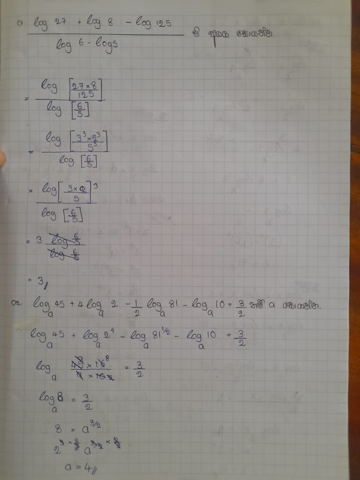 LOGARITHMIC LAWS | COMPLETED NOTE