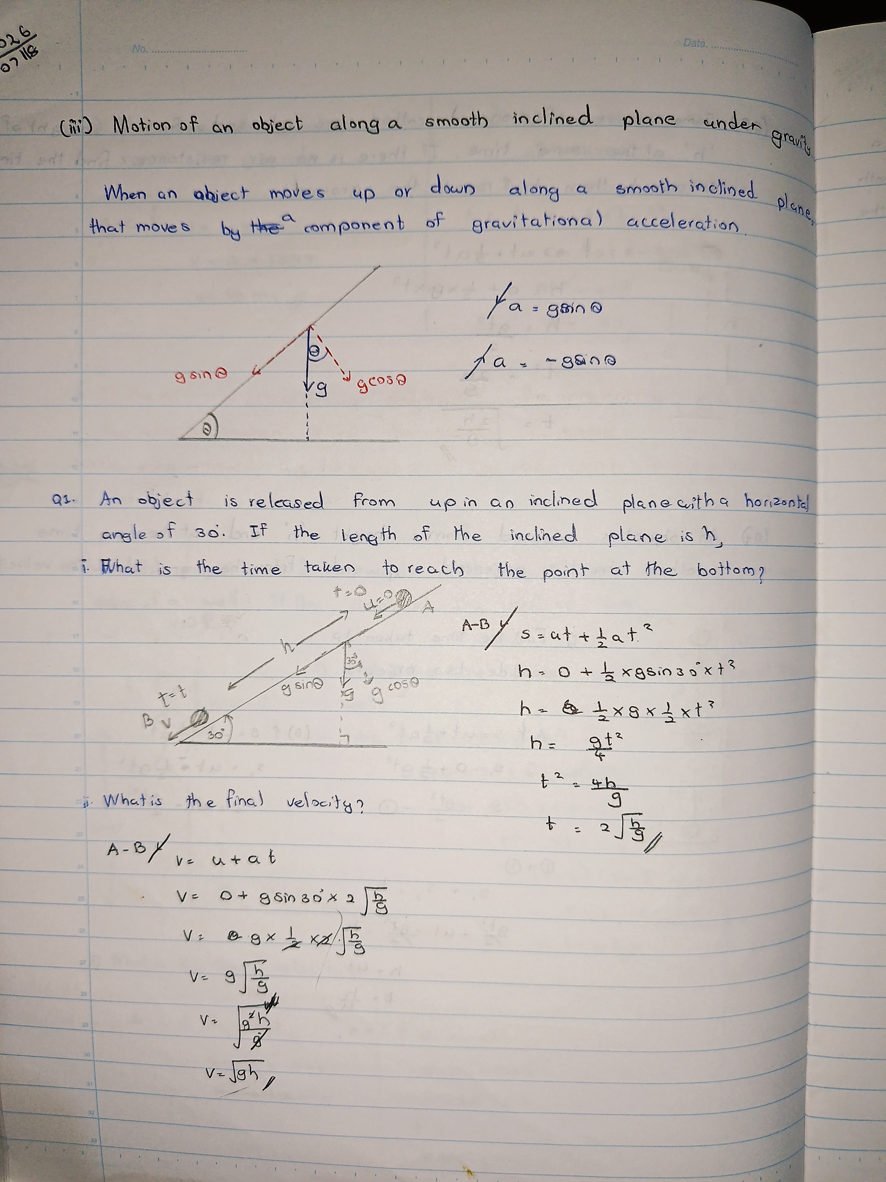 Motion Under Gravity | FULL NOTE