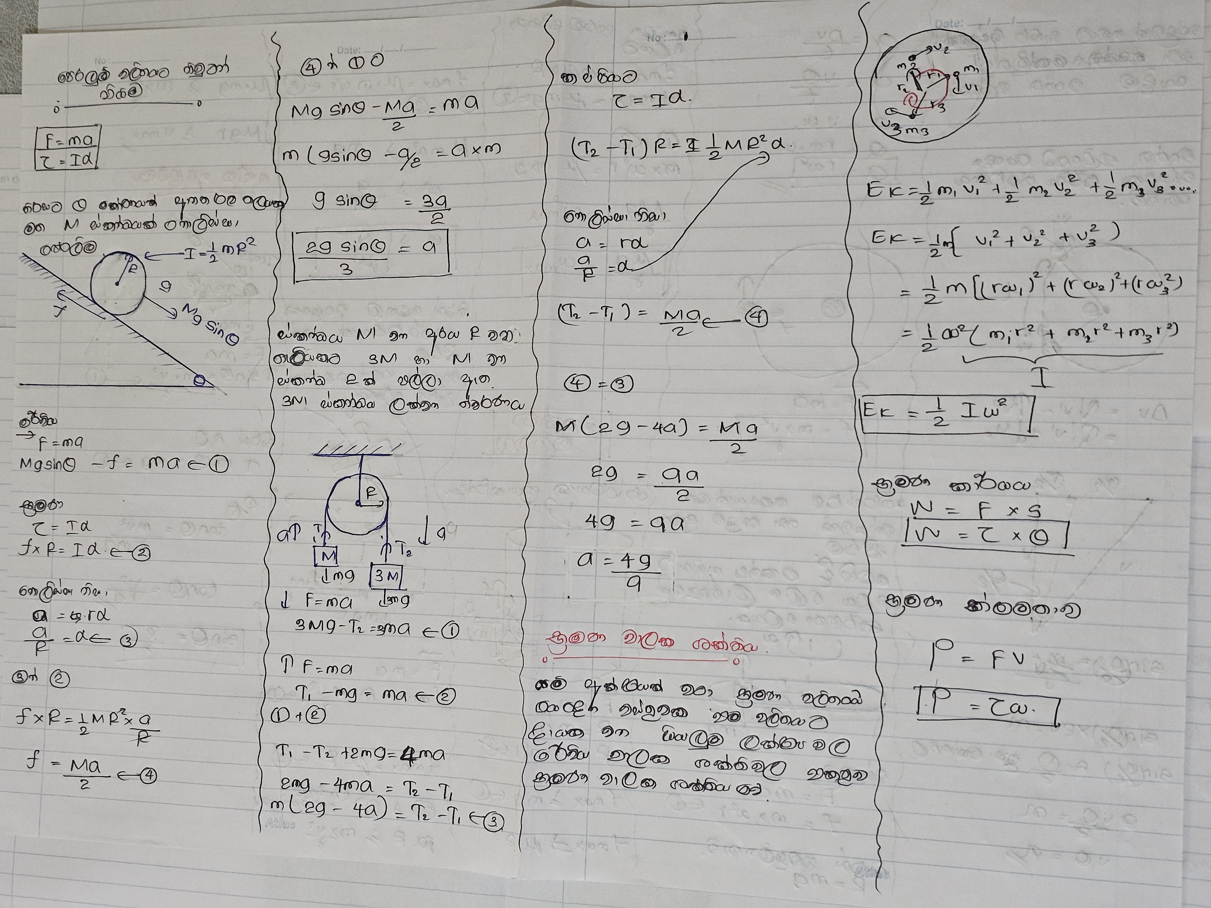 Rotational Motion & Circular Motion | SHORT NOTE