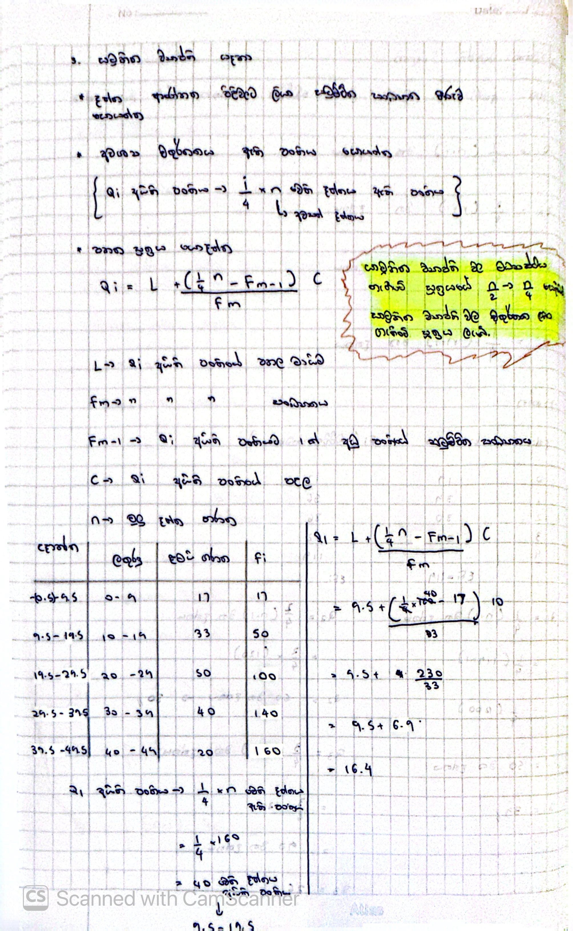 සංඛ්‍යානය (Statistics) | FULL NOTE