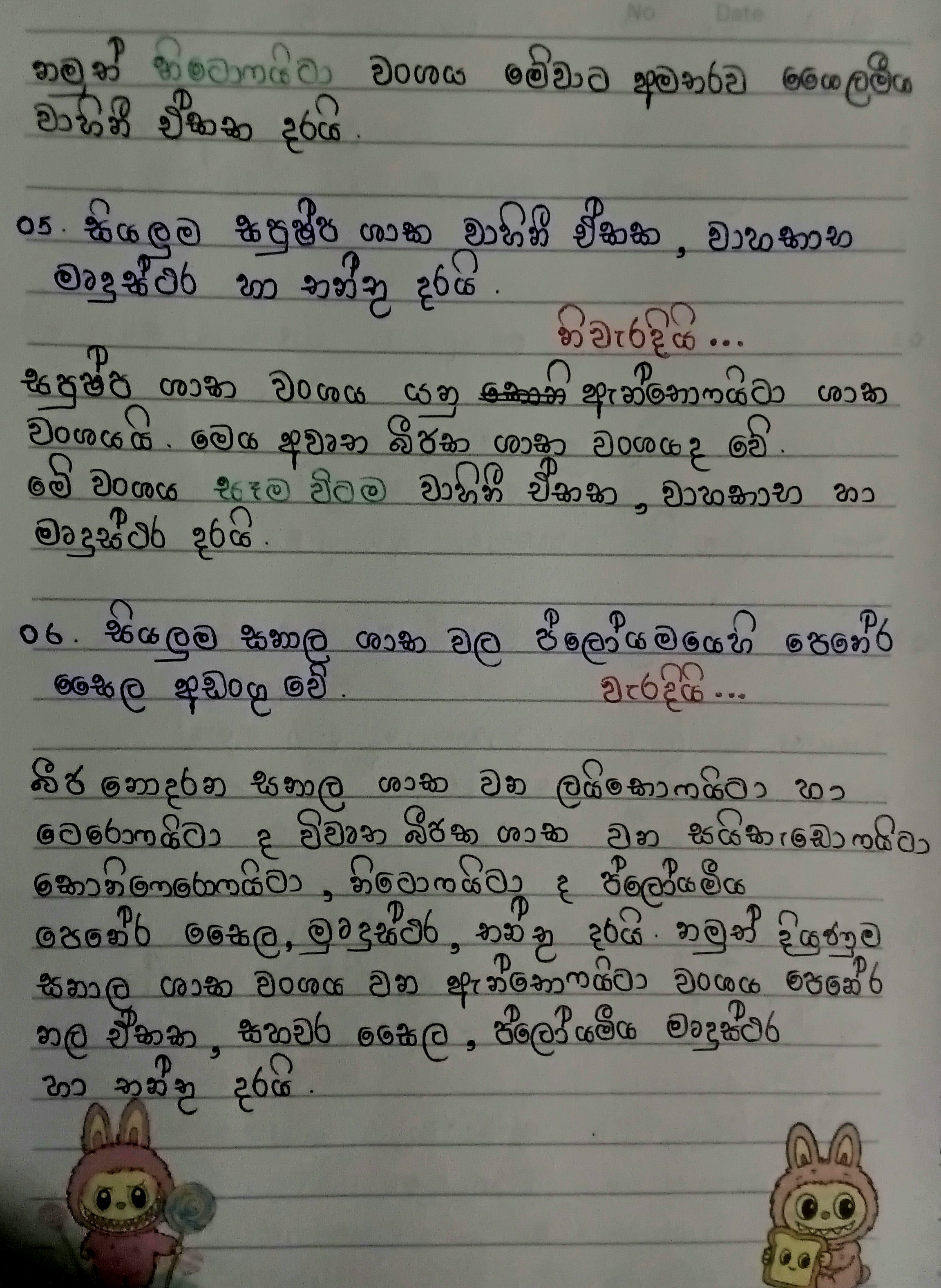 සනාල පටක පද්ධතිය | MCQ POINTS